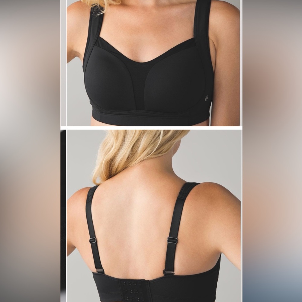 Lululemon Black Sports Bra Performance Fabric